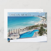 Cancun Beach Resort Mexico Vacation Briefkaart (Voorkant / Achterkant)