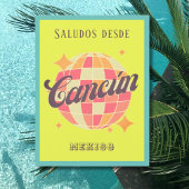 Cancún Cancun Mexique vacances colorées Carte post