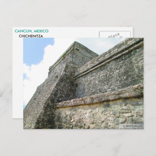 CANCUN CARTE POSTALE N° 4 (Devant / Derrière)