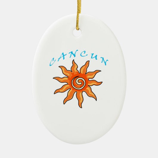 Cancun Keramisch Ornament (Voorkant)