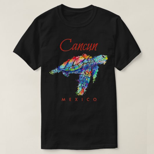 Cancun Meico Waterverf Zee Turtle Pullover (Design voorkant)