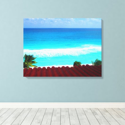 CANCUN, MEXICO #15 CANVAS PRINT (Insitu (Houten vloer))