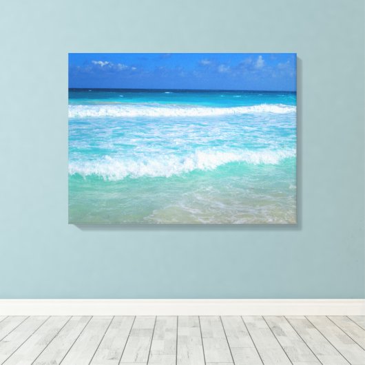 CANCUN, MEXICO #1 CANVAS AFDRUK (Insitu (Houten vloer))