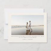 CANCUN Mexico Beach trouwfoto dank u kaart (Achterkant)