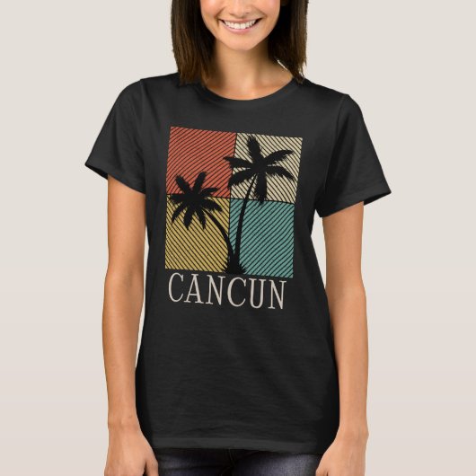 Cancun Mexico Beach Vacation Gift T-shirt (Voorkant)