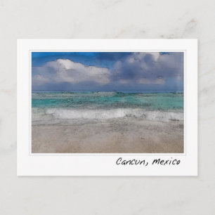 Cancun Mexico Caribische Oceaan   Beach Briefkaart