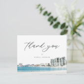 CANCUN Mexico Carte de remerciements photo de mari (Debout devant)