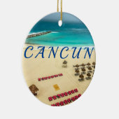 Cancun Mexico Ceramic Ornament (Rechts)