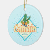 Cancun Mexico Dancing Cactus  Tequila Keramisch Ornament (Links)