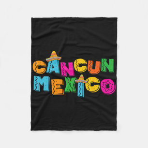 Cancun Mexico Fleece Deken
