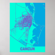 Cancun - Mexico Galaxy City Map