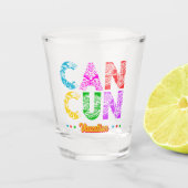 Cancun Mexico Group Vacation Adventure Shot Glas (Voorkant)