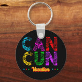 Cancun Mexico Group Vacation Adventure Sleutelhanger (Voorkant)