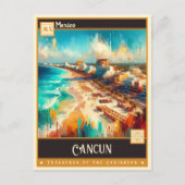 Cancun, Mexico | Klassiek schilderij Briefkaart (Voorkant)