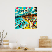 Cancun, Mexico met een Pop Art Vibe Poster (Keuken)