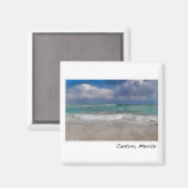 Cancun Mexico Ocean Beach Magneet (Voorkant / Achterkant)
