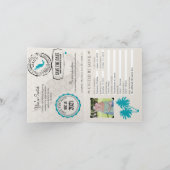 Cancun Mexico Passport Bewaar de datum Aankondiging (Binnen)