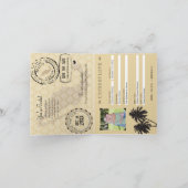 Cancun Mexico Passport Save the Date Aankondiging (Binnen)