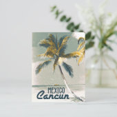 Cancun Mexico Poster Kunstreizen Feestdagenkaart (Staand voorkant)