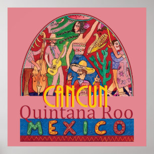 CANCUN Mexico POSTER Print