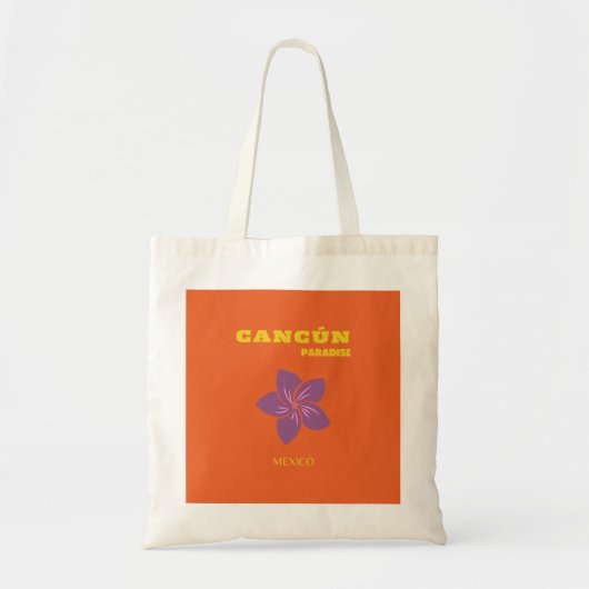 Cancun, Mexico, Reiskunst, Tropische kunst, Sinaas Tote Bag (Voorkant)