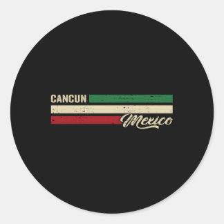 Cancun Mexico Ronde Sticker