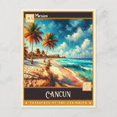 Cancun, Mexico |  schilderij Briefkaart (Voorkant)