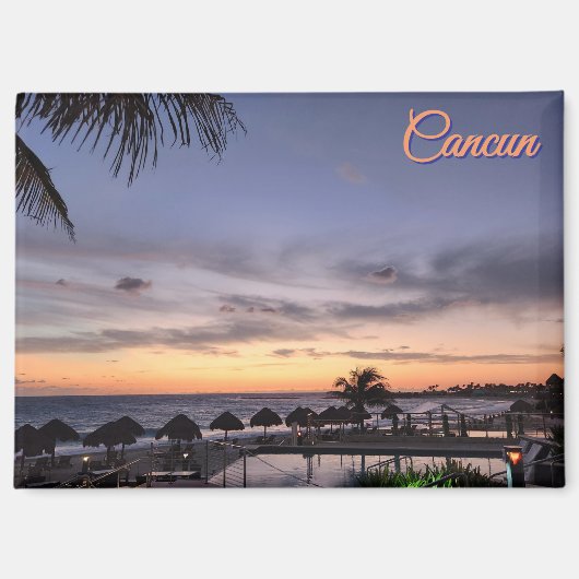 Cancun Mexico Souvenir Magneet (Voorkant)