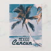 Cancun Mexico stijl poster Kunst Briefkaart (Voorkant)