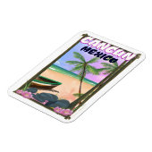 Cancun Mexico strand poster. Magneet (Linkerzijde)