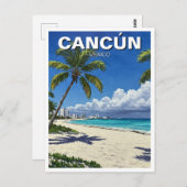 Cancun Mexico Travel Beach Briefkaart (Voorkant / Achterkant)
