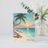 Cancun Mexico Travel Beach Briefkaart (Staand voorkant)