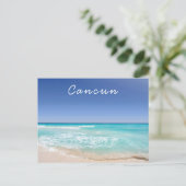 Cancun Mexico Tropical Zee Wave Beach  Briefkaart (Staand voorkant)