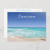 Cancun Mexico Tropical Zee Wave Beach  Briefkaart (Voorkant / Achterkant)