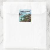 Cancun Mexico Vierkante Sticker (Tas)