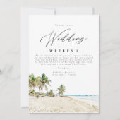 CANCUN Mexico Weddenschap Weekend Welkomstroute Kaart (Voorkant)