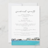 CANCUN Mexico Weddenschap Weekend Welkomstroute Kaart (Achterkant)