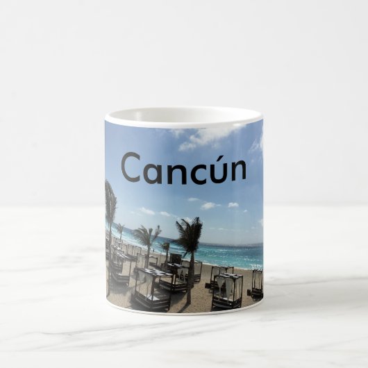 Cancún (Mexique) - Blanc 11 oz Classique Mug Bla (Centre)