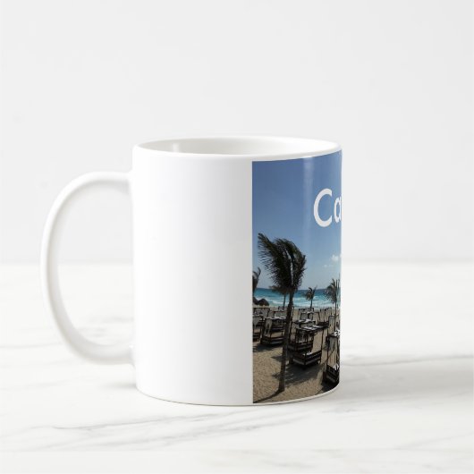 Cancún (Mexique) - Blanc 11 oz Classique Mug Bla (Gauche)
