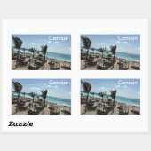 Cancún (Mexique) - Stickers Rectangle,  brillant (Feuille)