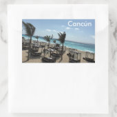 Cancún (Mexique) - Stickers Rectangle,  brillant (Sac)