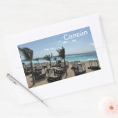 Cancún (Mexique) - Stickers Rectangle,  brillant (Enveloppe)