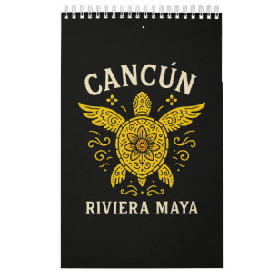 Cancun & Riviera Maya Tropische Vakantie Retro Typ Kalender