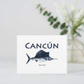 Cancun Sailfish Briefkaart (Staand voorkant)