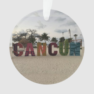 Cancun Sign - Playa Delfine, Mexico Ornament