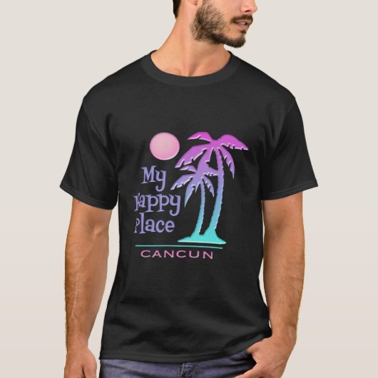 Cancun Souvenir Sweat - shirt à capuche Palm Tree (Devant)