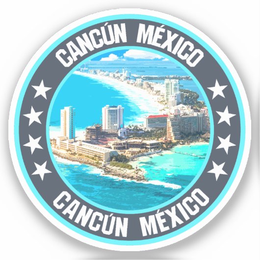 Cancún Sticker (Voorkant)