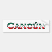 Cancun (tekst logo) bumpersticker (Voorkant)