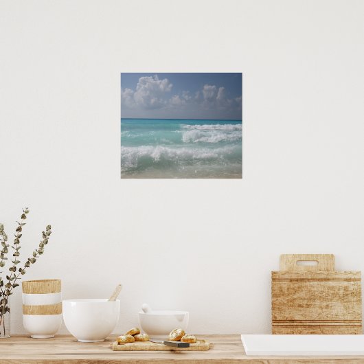 Cancun Waves Poster (Keuken)