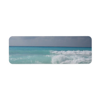 Cancun Waves Retouradreslabel Etiket